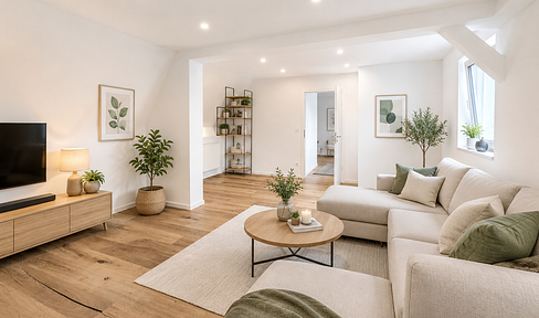 Renovated attic apartment - with balcony, ready to move in - NO COMMISSION.