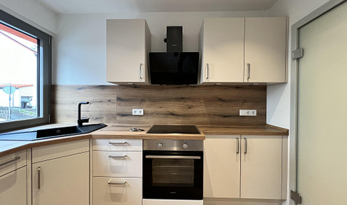 Quiet and modern apartment with a built-in kitchen and a high-quality bathroom.