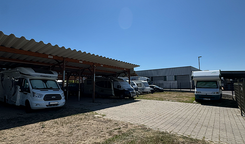 Stellplätze für Fahrzeuge/Wohnmobile/Boote/Maschinen zu vermieten