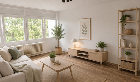 Beautiful 2-room apartment with balcony and fitted kitchen - available on short notice.