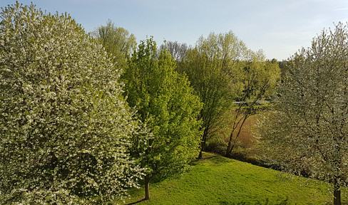 South-facing balcony, with an open view of greenery, 4-room apartment.