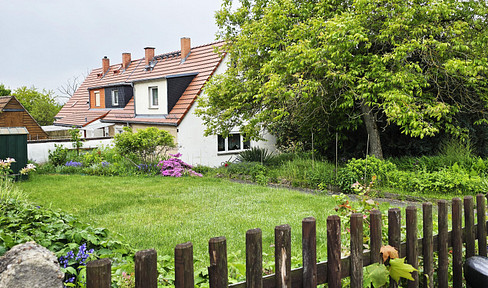 Building plot & semi-detached house.
