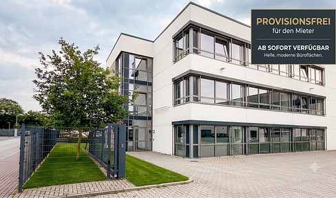 Commission-free: Modern offices available from 20 square meters in Braak (commercial property tax rate 330%) – fully equipped.