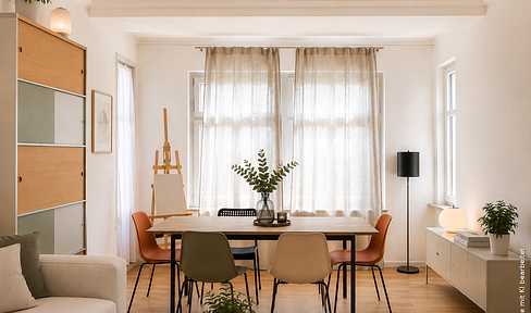 Frisch renoviert & sofort frei: 2,5-Zi.-Altbauwohnung mit hohen Decken nahe Marienplatz