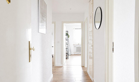 First occupancy after renovation - 2-room apartment with new kitchen, balcony, and garage.