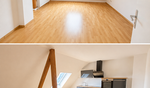 Gemütliche renovierte Dachgeschosswohnung in zentraler Lage direkt bei der Straßenbahn