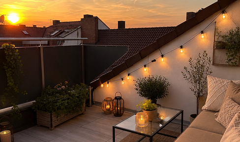☀️ Charmante 3,5 Zi Dachgeschosswohnung mit Loggia über Nürnberg ☀️