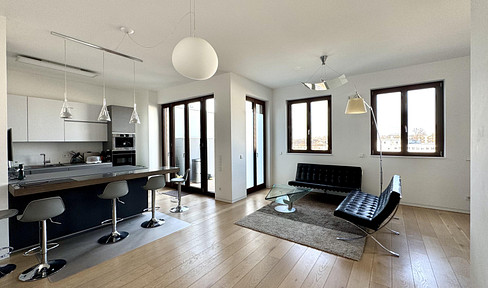 Exclusive Penthouse in the European Central Bank District | 143 m² Family Dream Home · Skyline Balcony · KfW55 Standard – 0% Commission.