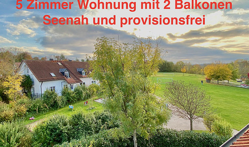 Bright, spacious apartment with panoramic views, within walking distance of Pilsensee lake.