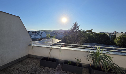 3-room apartment with a large, private terrace and an additional, smaller terrace.