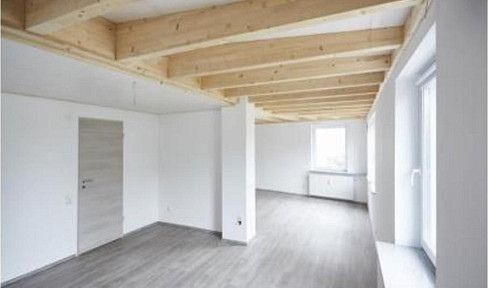 Bright 4-room penthouse apartment + kitchen + studio + rooftop terrace, located in the center of Darmstadt.