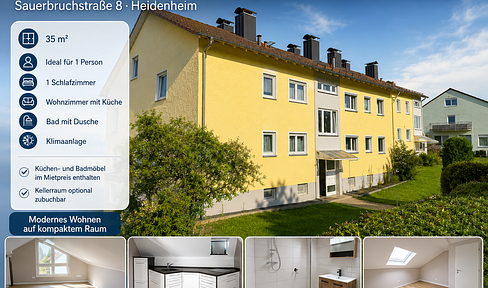 Newly renovated attic apartment in Heidenheim.