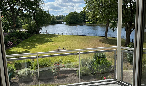 Alsterblick vom Süd-West-Balkon