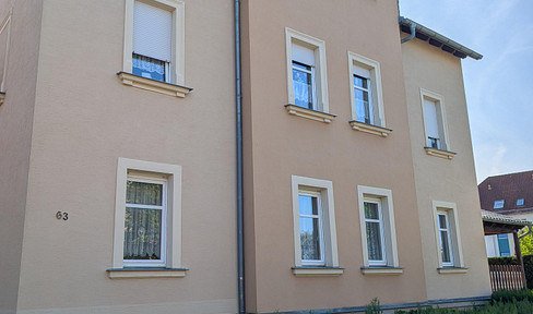 3-room apartment in Weinböhla (quiet location, close to the city center).