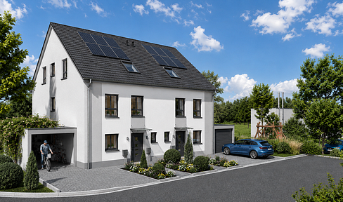Only 1 house remaining: KfW-40 energy-efficient family home with a garden, located in Gau-Algesheim.