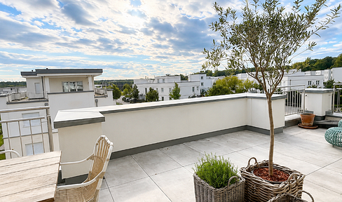 Penthouse with 6 student rooms in a villa district.