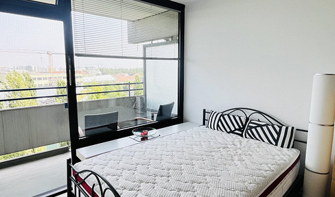 Erbpacht! Von Privat! Ohne Provision! Möbliertes Apartment m. Balkon inkl. TG-Platz, ab sofort