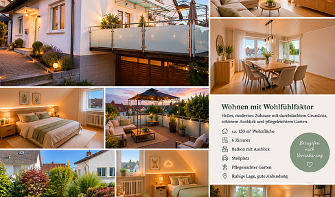 Feldkirchen: Detached house with a south-facing balcony, 6 rooms, garden, and a quiet location.