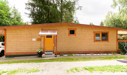 Mobilhome - Holzbohlenhaus 91qm Wohnfläche auf einer Ebene