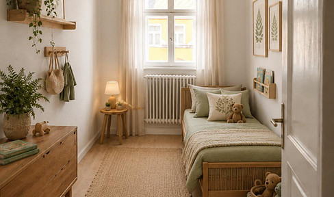 Spacious apartment in a historic building with a balcony | Available for occupancy at the end of 2026.