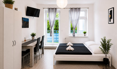 Fully furnished apartment with balcony / Fiber optic internet - Convenient location / Close to the city center / Near the highway.