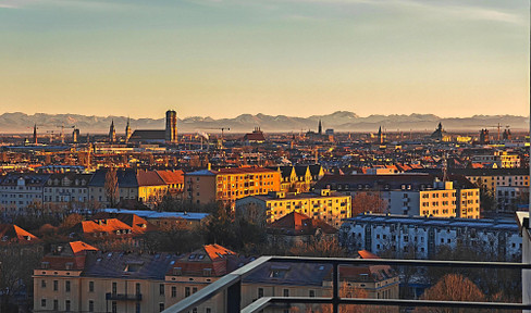 DAS Penthouse - 100% München und Alpen vereint