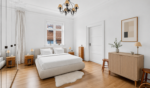 Apartment, fireplace, Old Town terrace – elegant living in historic Esslingen (no commission fees & available immediately).