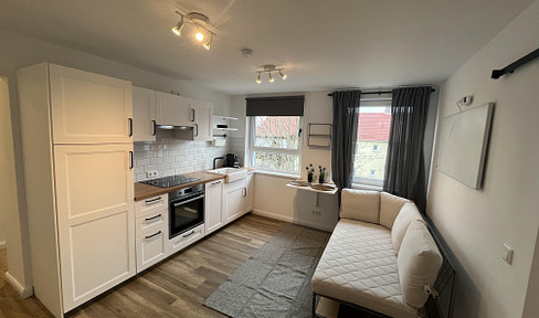 Komplett möblierte, sanierte 1,5-Zimmer-Wohnung