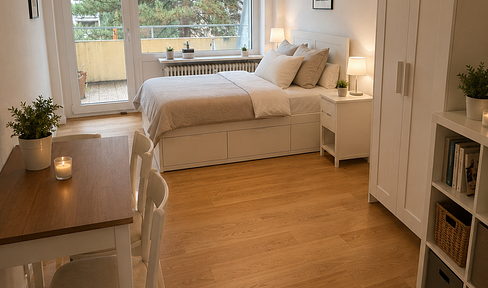 🌿 Ready to move in, fully furnished – 1-room apartment in a fully renovated, energy-efficient (A+) building with a balcony! 🌳