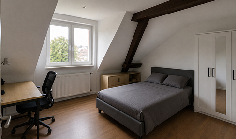 Möbliertes WG-Zimmer 17 qm | Maisonette | Düsseldorf-Himmelgeist | 590 € warm