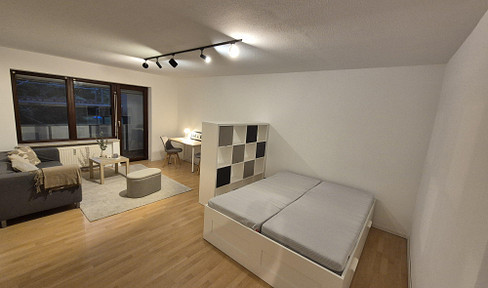 Ruhige, möblierte 1,5-Zimmer-Wohnung mit Südbalkon und TG-Stellplatz in Nürnberg-Wetzendorf