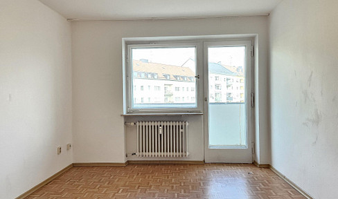 Kleine 1-Zimmer-Wohnung mit Balkon in Giesing