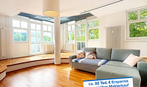Potsdamer Platz – Lichte Maisonette am Park: Bezugsfrei + Provisionsfrei!
