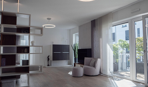 Provisionsfrei: Lichtdurchflutete 3-bis 4-Zimmer-Premiumwohnung (Bj. 2017) mit TG-Stellplatz