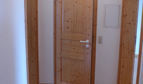 Für Holzfreunde: 2Z, Wohnküche, Bad, Flur, Abstell
