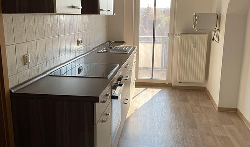Bright, two-room apartment with a built-in kitchen, located in the heart of Altenburg.