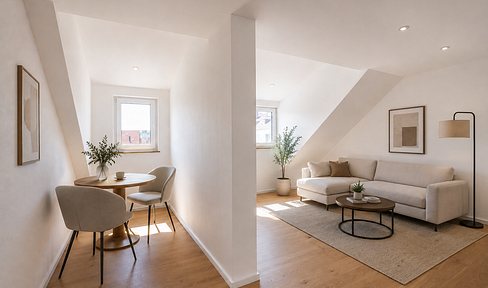 High-quality renovated 2-room apartment | 47.5 m² | new kitchen | no commission fees.