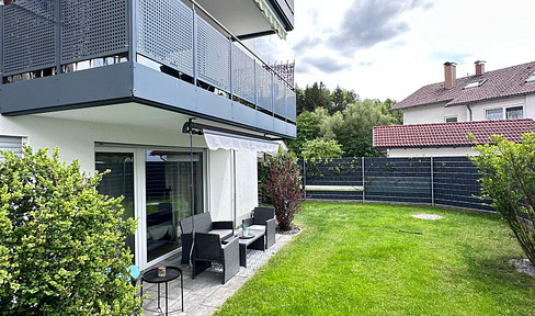 PROVISIONSFREIE moderne 2 Zimmer Erdgeschosswohnung mit Garten, 2 Terrassen & eigener Garage
