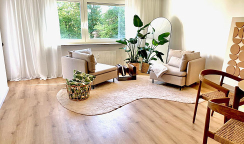 Bright, modern, and light-filled 3-room apartment with a south-facing balcony, located in Dagersheim, Böblingen.