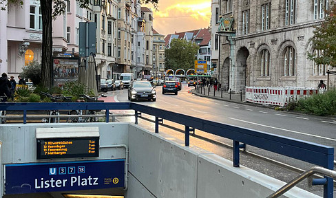Helle 2,5-Zimmer-Wohnung mit Balkon&Terrasse in Hannover-List, Zentrale Lage nahe Lister Platz