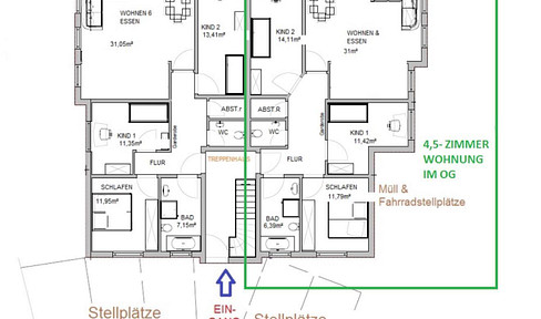 Idyllisch & gut angebunden: Wohnen im Obergeschoss in Zimmerhof
