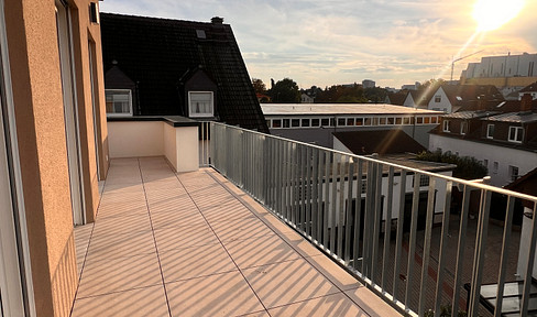 New construction! Beautiful 3-room penthouse apartment in Heddernheim.