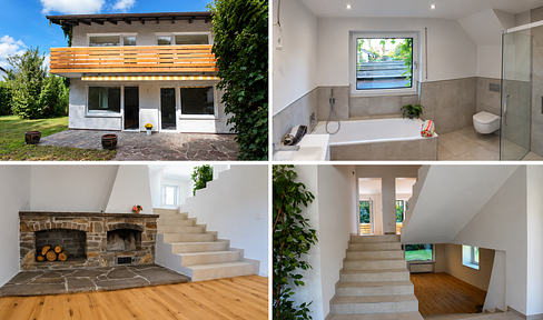 Newly renovated semi-detached house with a large garden, conveniently located near the S-Bahn (suburban train) line.