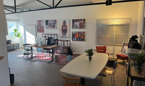 Lease agreement for a loft office/co-working space available for takeover; potential for a "rent-to-rent" arrangement.