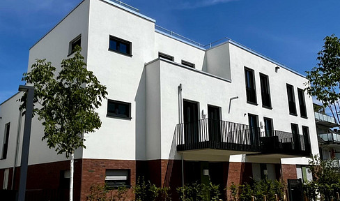 First occupancy in Frechen: Modern 3-room apartment with a garden and high-quality finishes.
