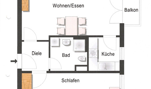 3-Zimmer-Wohnung in der Ulmer Weststadt nahe Söflingen