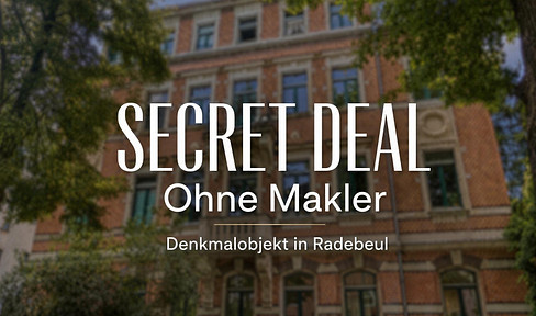 Denkmalgeschützte DG-Wohnung in Radebeul-Ost – bezugsfrei, provisionsfrei, 5 % Mietpotenzial