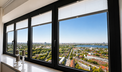 Fully furnished high-rise residence – 29F/ W1 – panoramic views over Hamburg
