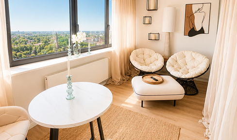 Fully furnished high-rise residence  29F/ W2 Panorama  views over Hamburg