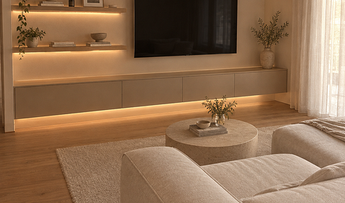 Living in an eco-friendly, newly built wooden house: *Energy-efficient building, class 40+*.